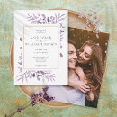 Search for purple lavender gold wedding invitations Floral