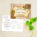 Search for cowboy boot save the dates Sunflowers