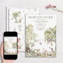 Search for hop on over invitations Watercolor