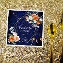 Search for navy and orange napkins Watercolor