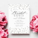 Search for silver bridal shower invitations Winter