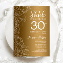 Search for foil 30th birthday invitations Floral