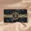 Search for artistic initial business cards Elegant