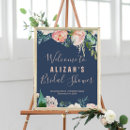 Search for blue posters bridal shower welcome signs
