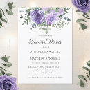 Search for purple rehearsal dinner invitations Watercolor floral