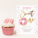 Search for doughnut 1st birthday invitations Gold