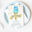 Search for boy ice cream party invitations Twins