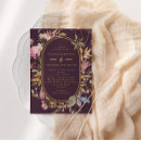 Search for eggplant gold wedding invitations Plum