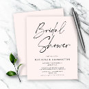 Search for modern bridal shower invitations Blush