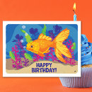 Search for aquarium fish birthday cards Goldfish