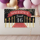 Search for red carpet party decor Sweet sixteen