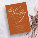 Search for orange wedding invitations Calligraphy