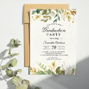 Search for drop leafs invitations Watercolor