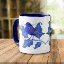Search for blue mugs blue and white