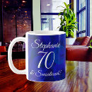 Search for 70 years old birthday mugs Happy 70th birthday