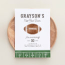 Search for football party invitations First year down