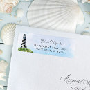 Search for coastal lighthouse return address labels Watercolor