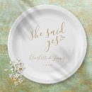 Search for she said yes plates Gold