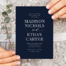 Search for navy blue wedding invitations Classic