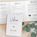 Search for tri fold wedding programmes Itinerary