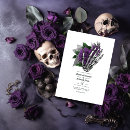 Search for purple gothic wedding invitations Rsvp