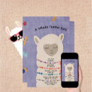 Search for lama birthday invitations For kids