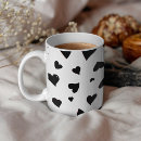 Search for black heart pattern mugs Girlfriend