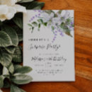 Search for purple white birthday invitations Botanical