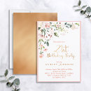 Search for gold 21st birthday invitations Watercolor