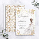 Search for white dress quinceanera invitations Quinceañera