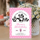 Search for cartoon panda birthday invitations Animal