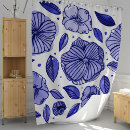 Search for monochrome shower curtains Blue