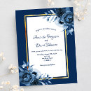 Search for navy blue gold white invitations Trendy