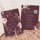 Search for romance wedding invitations Fall romantic watercolor flowers