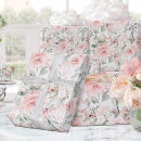 Search for pink roses wrapping paper Peony