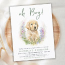 Search for puppy baby shower invitations Whimsical