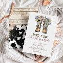 Search for cowboy boot bridal shower invitations Spring summer fall