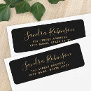 Search for dark gray wedding return address labels For her