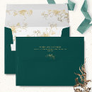 Search for green wedding envelopes Emerald