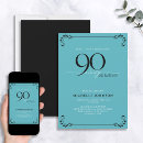 Search for turquoise birthday invitations Elegant