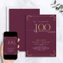 Search for burgundy and gold invitations Typography
