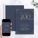 Search for 100th birthday invitations Typography