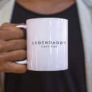 Search for daddy since mugs Black and white