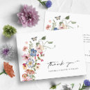 Search for summer meadow thank you cards Watercolor floral