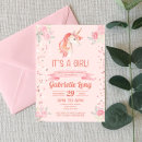 Search for unicorn baby girl shower invitations Flowers