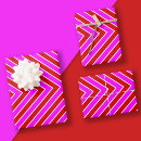 Search for red and pink striped wrapping paper For her