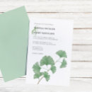 Search for ginkgo wedding invitations Watercolor