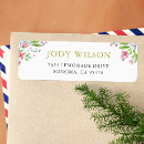 Search for wreaths return address labels Minimalist
