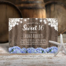 Search for string lights sweet 16 invitations Country