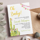 Search for spanish baby shower invitations Cactus